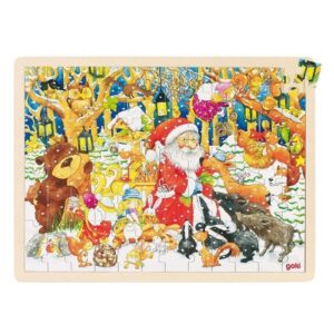 Puzzle Noël en bois - Tétine Bébé Personnalisée