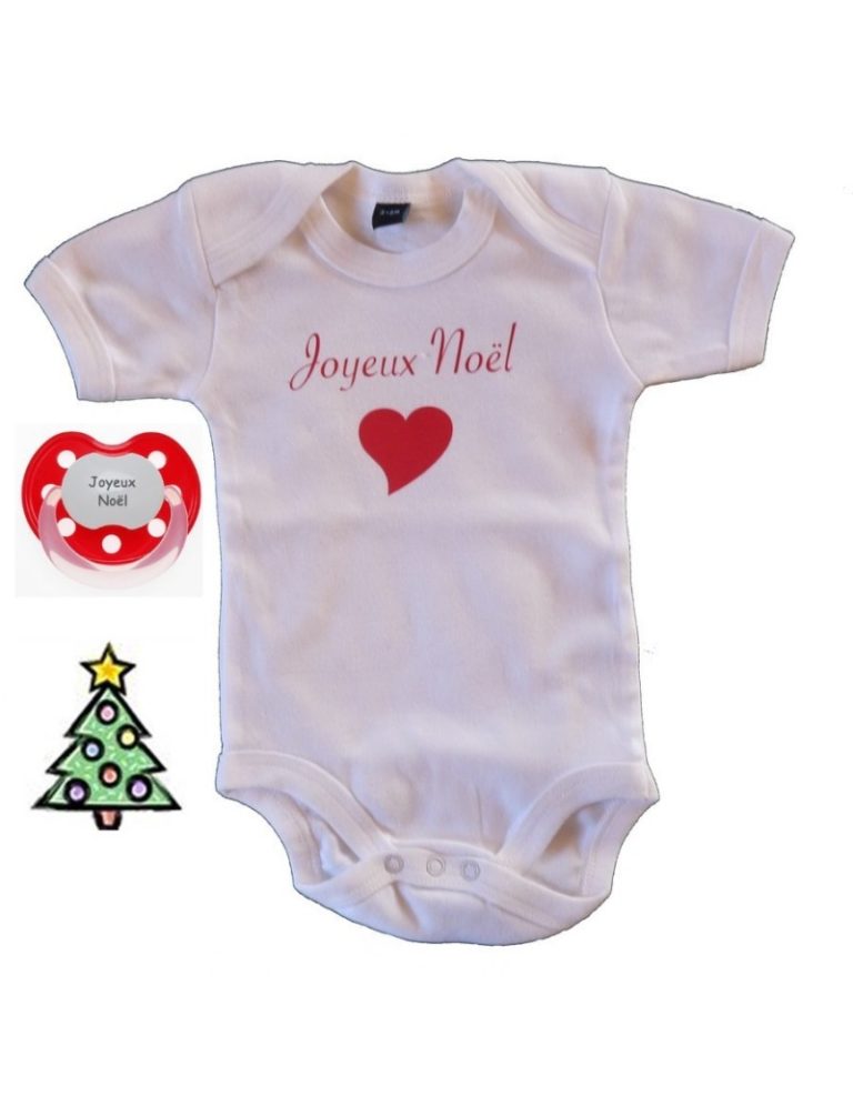 Body et tétine Joyeux Noël