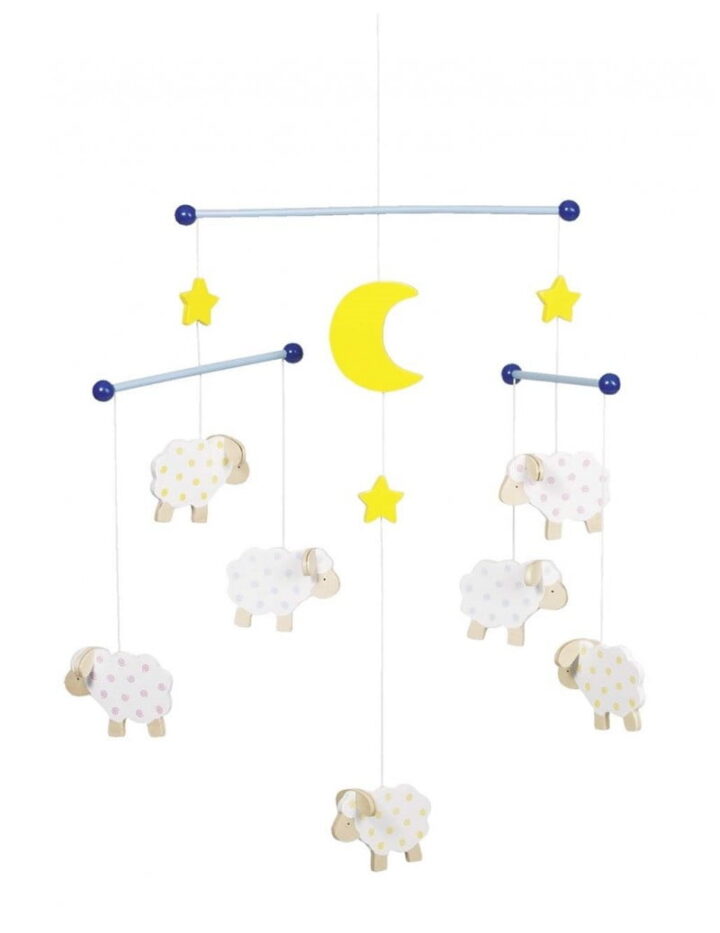 Mobile bébé - moutons