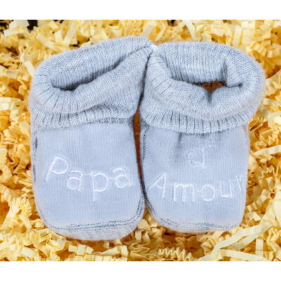 Chausson bébé Papa d'amour
